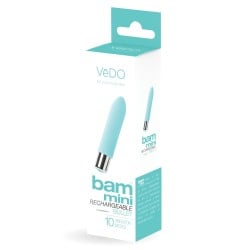 VeDO Bam Mini Rechargeable Bullet Vibe - Turquoise
