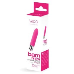 VeDO Bam Mini Rechargeable Bullet Vibe - Foxy Pink