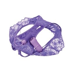Fantasy For Her Crotchless Panty Thrill Her - Purple