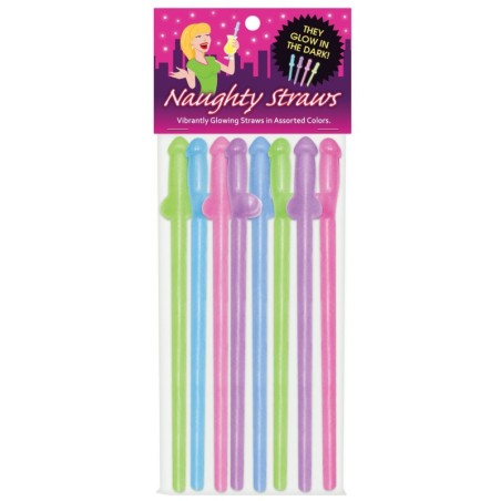 GLOW Dicky Straws Set of 6