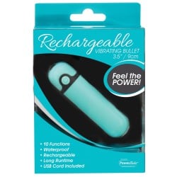 Simple & True Rechargeable Vibrating Bullet - Teal