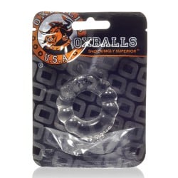Oxballs Atomic Jock 6-Pack Cockring - Clear