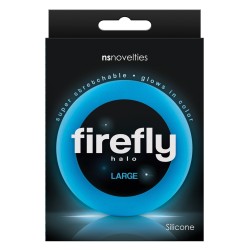 Firefly Halo Large Cockring - Blue