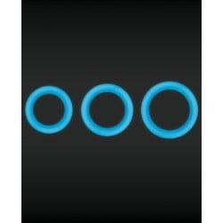 Firefly Halo Large Cockring - Blue