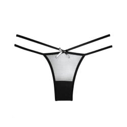 Adore Sheer Naughty Vanilla Panty Black O/S