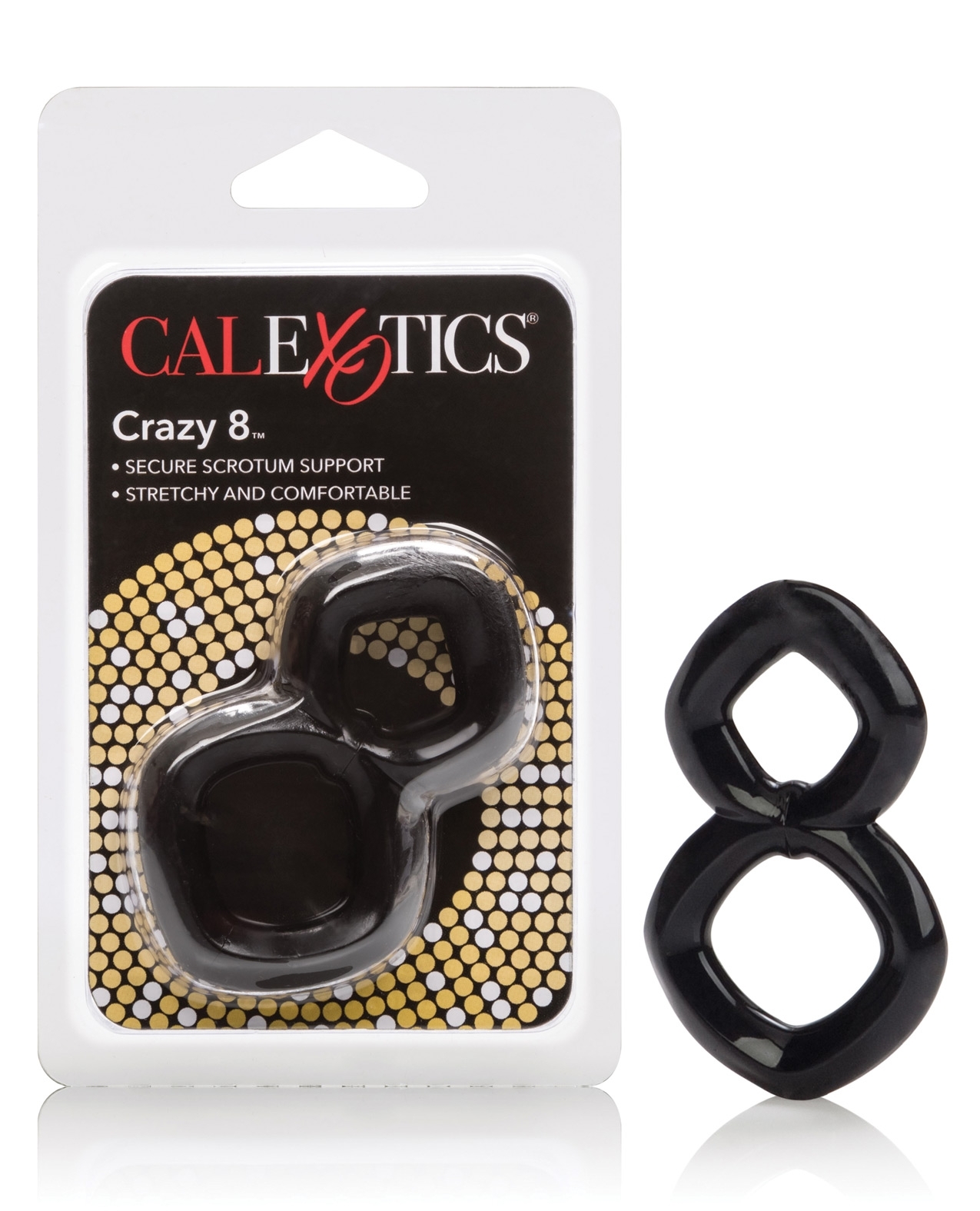Metallic Bead Silicone Erection Support Penis Ring by Calexotics 