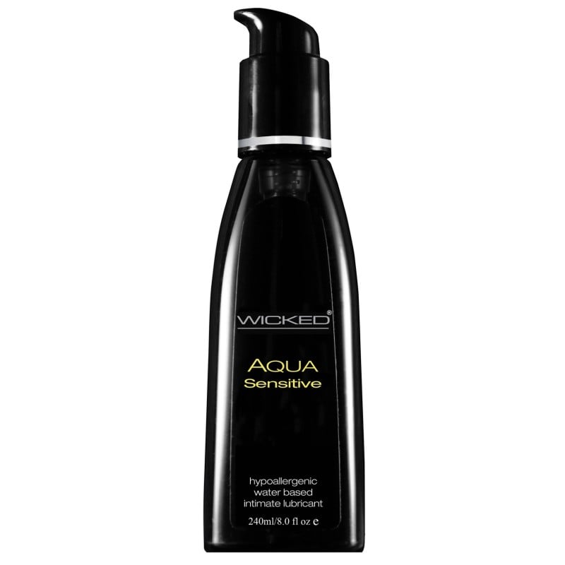 Wicked Sensual Care Hypoallergic Aqua Sensitive Lubricant - 8 oz Wicked Sensual Care Hypoallergic Aqua Sensitive Lubricant - 8 oz