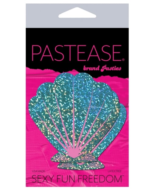 Pastease Glitter Shell - Seafoam Green and Pink O/S