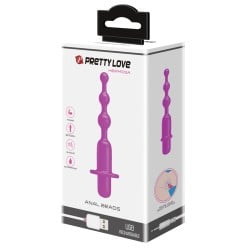 Pretty Love Hermosa Anal Beads Vibrator - 12 Function Fuchsia