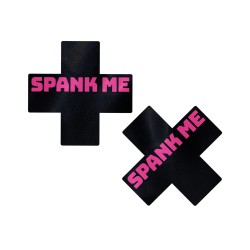 Pastease Spank Me Plus - Black/Pink O/S