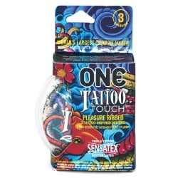 One Tattoo Touch Condoms - Pack of 3