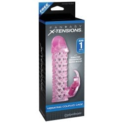 Fantasy Xtensions Vibrating Couples Cage - Pink