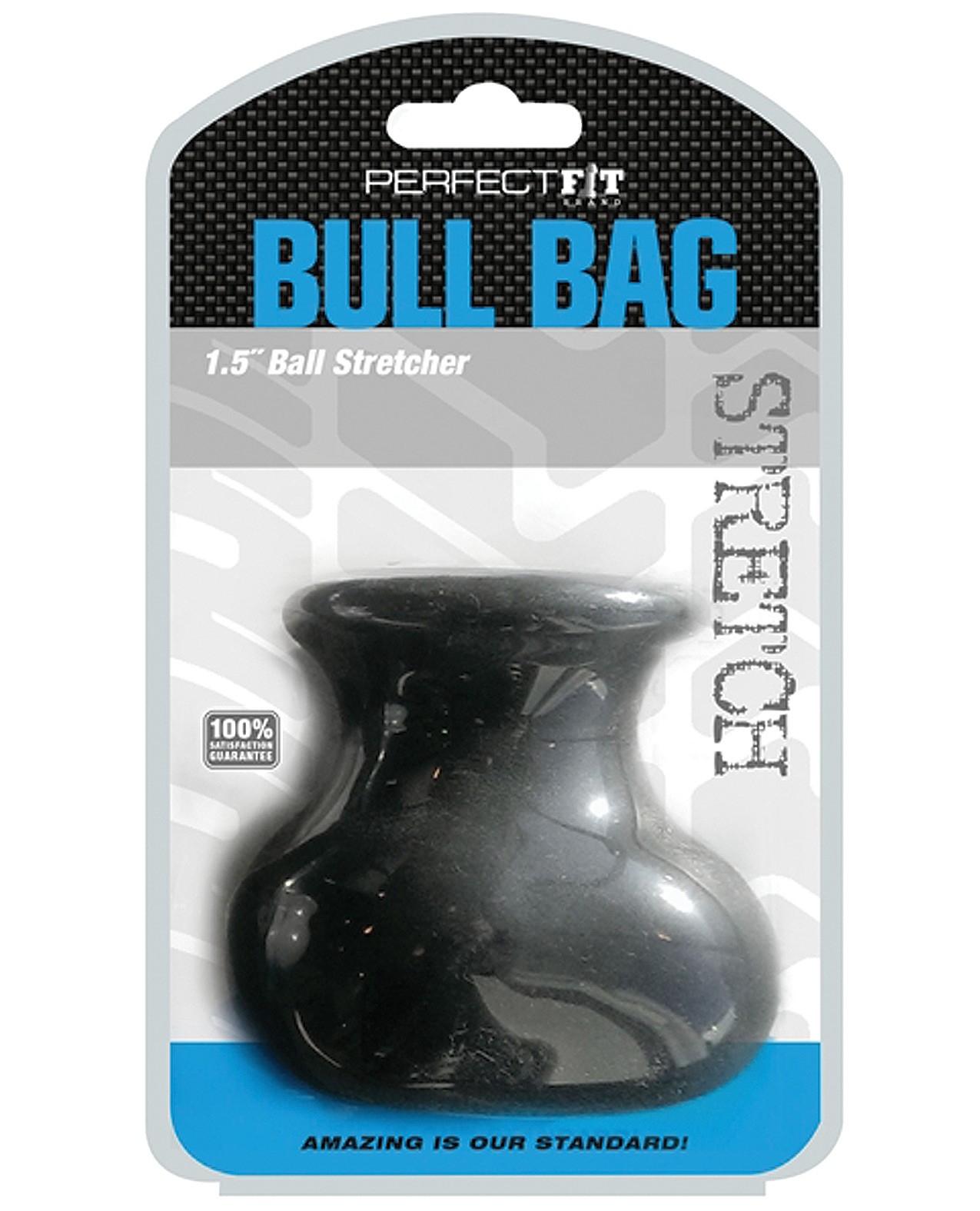 Perfect Fit Bull Bag 1.5 Ball Stretcher - Bl  by Perfect fit brand