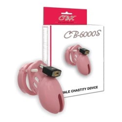CB-6000 2 1/2" Cock Cage & Lock Set - Pink