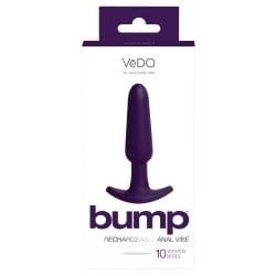 VeDO Bump Rechargeable Anal Vibe - Deep Purple