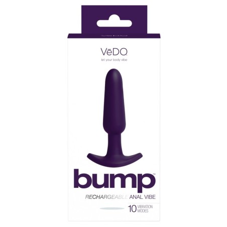 VeDO Bump Rechargeable Anal Vibe - Deep Purple