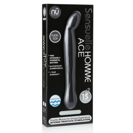 Sensuelle Homme Ace Rechargeable Prostate Massager - Black