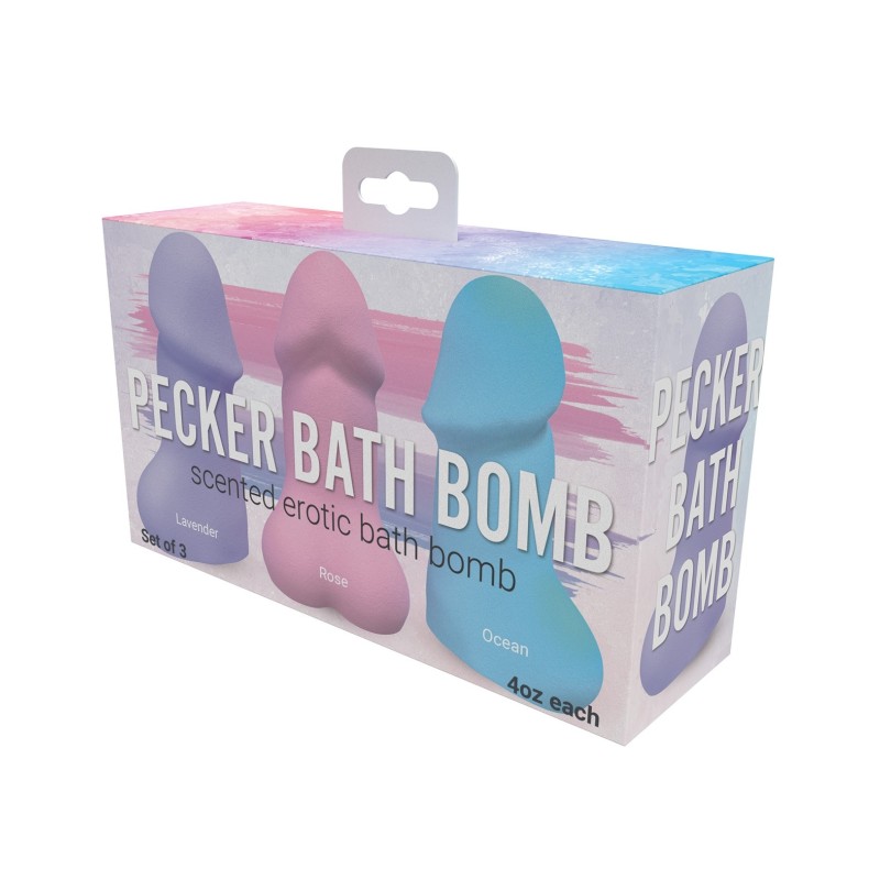 Pecker Bath Bomb - Jasmine Pack of 3 Pecker Bath Bomb - Jasmine Pack of 3