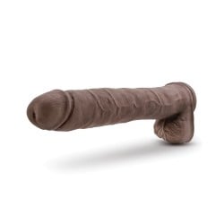 Blush Au Naturel Daddy 14" Sensa Feel Dual Density Dong w/Suction Cup - Chocolate