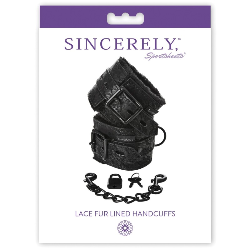 Sincerely Lace Fur Lined Handcuffs Sincerely Lace Fur Lined Handcuffs