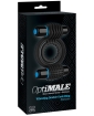 OptiMale Vibrating Double C Ring - Black