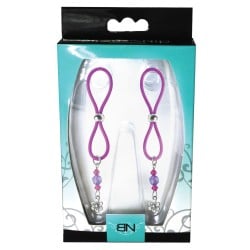 Bijoux de Nip Nipple Halos Flower Charm - Purple