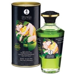Shunga Organica Warming Oil - 3.5 oz Green Tea