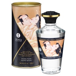 Shunga Warming Oil Vanilla Fetish - 3.5 oz.