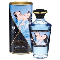 Shunga Warming Oil Coconut Thrills - 3.5 oz.