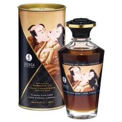 Shunga Warming Oil Creamy Love Latte - 3.5 oz.