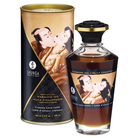 Shunga Warming Oil Creamy Love Latte - 3.5 oz.