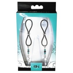Bijoux de Nip Nipple Halos Star Charm - Turquoise/Black