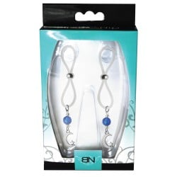 Bijoux de Nip Nipple Halos Moon & Star Charm - Blue/Clear