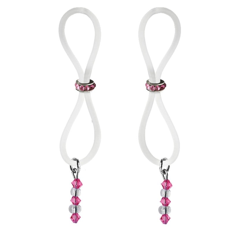 Bijoux de Nip Nipple Halos Pink Gem Slider - Pink/Clear Bijoux de Nip Nipple Halos Pink Gem Slider - Pink/Clear