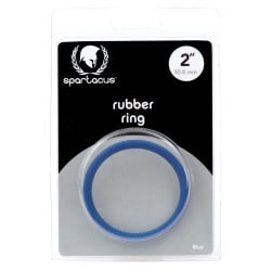 Rubber Cock Ring - 2" Blue