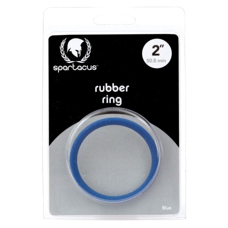 Rubber Cock Ring - 2" Blue