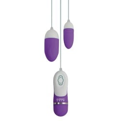 GigaLuv Dual Vibra Bullets - 10 Functions Purple
