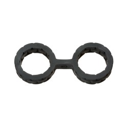 Japanese Bondage Silicone Cuffs Small - Black