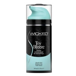 Wicked Sensual Care Toy Breeze Waterbased Cooling Lubricant - 3.3 oz