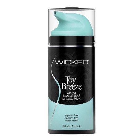 Wicked Sensual Care Toy Breeze Waterbased Cooling Lubricant - 3.3 oz