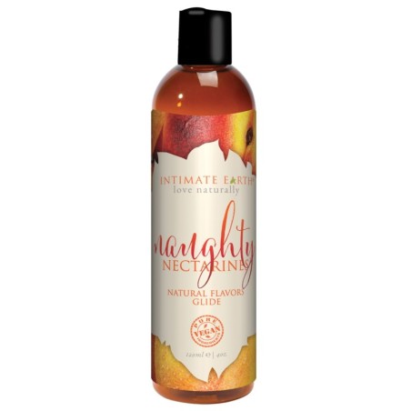 Intimate Earth Natural Flavors Glide - 120 ml Naughty Nectarines