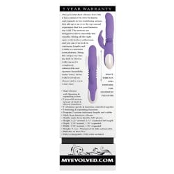Evolved Thick & Thrust Bunny Dual Stim Rechargeable - Purple