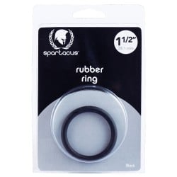1.5" Rubber Cock Ring - Black