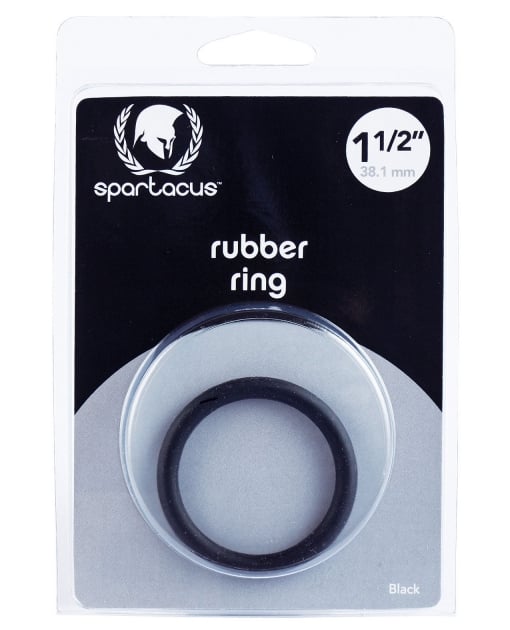 1.5" Rubber Cock Ring - Black