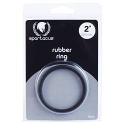 2" Rubber Cock Ring - Black