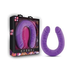 Ruse 18" Slim Double Dong - Purple