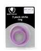 Nitrile Cock Ring Set - Purple Pack of 3