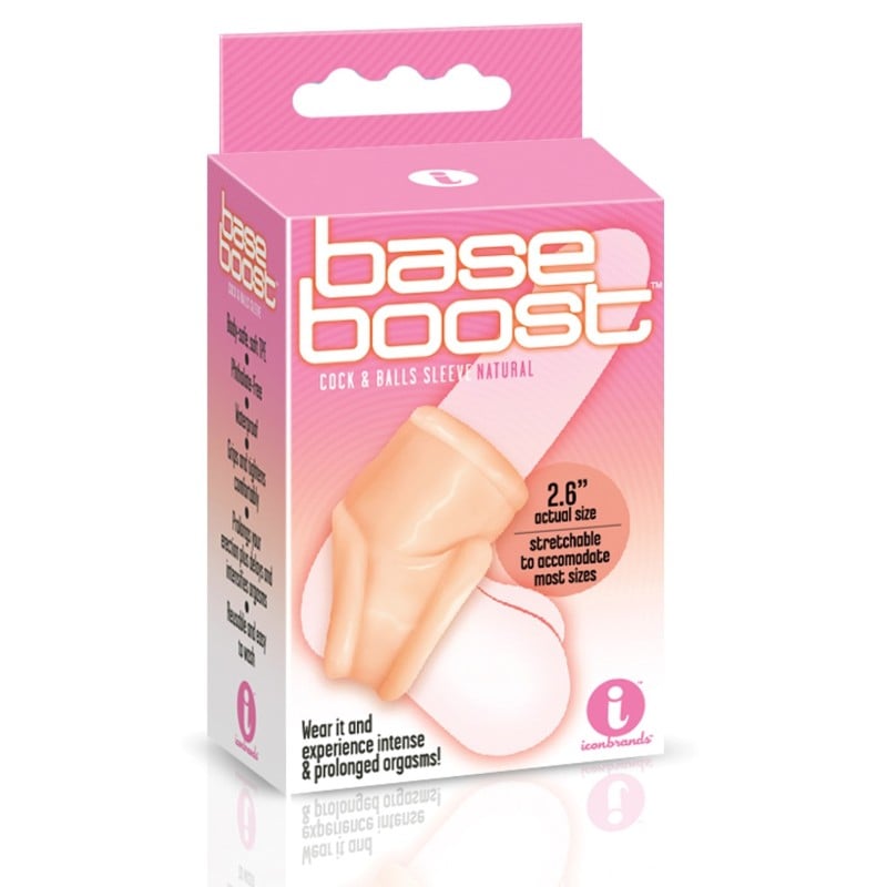 The 9's Base Boost Cock & Balls Sleeve - Natural The 9's Base Boost Cock & Balls Sleeve - Natural