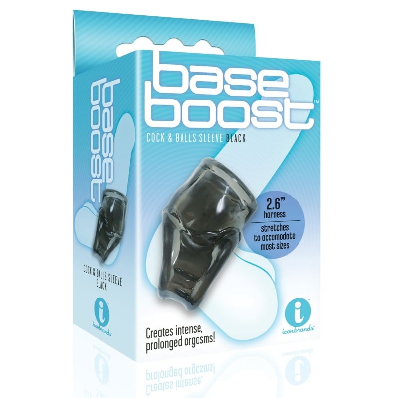 The 9's Base Boost Cock & Balls Sleeve - Black The 9's Base Boost Cock & Balls Sleeve - Black
