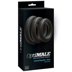 OptiMale C Ring Kit Thick - Black